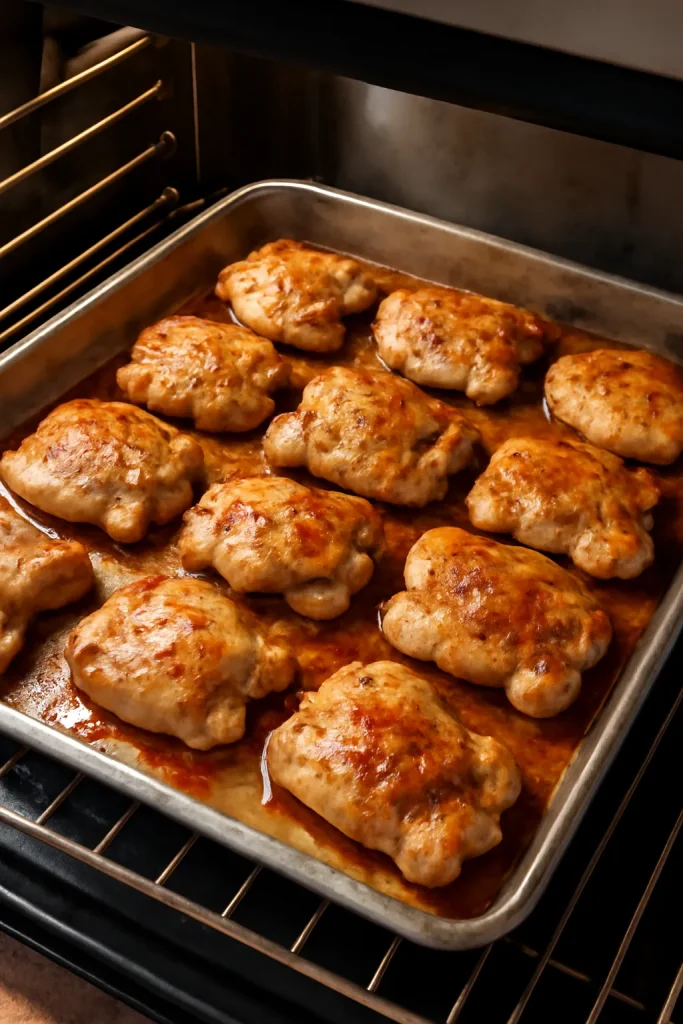Boneless Skinless Chicken Thighs in Oven