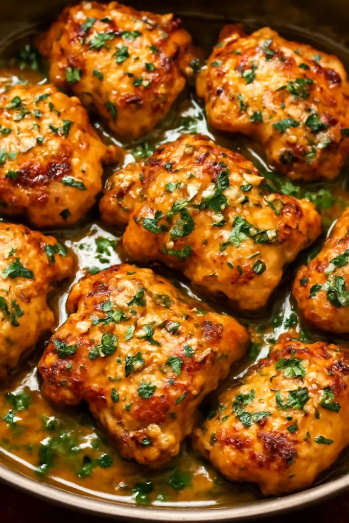 Garlic Butter Boneless Chicken Thighs