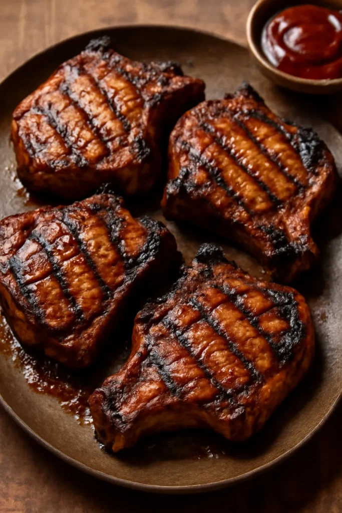 Grilled BBQ Pork Chops