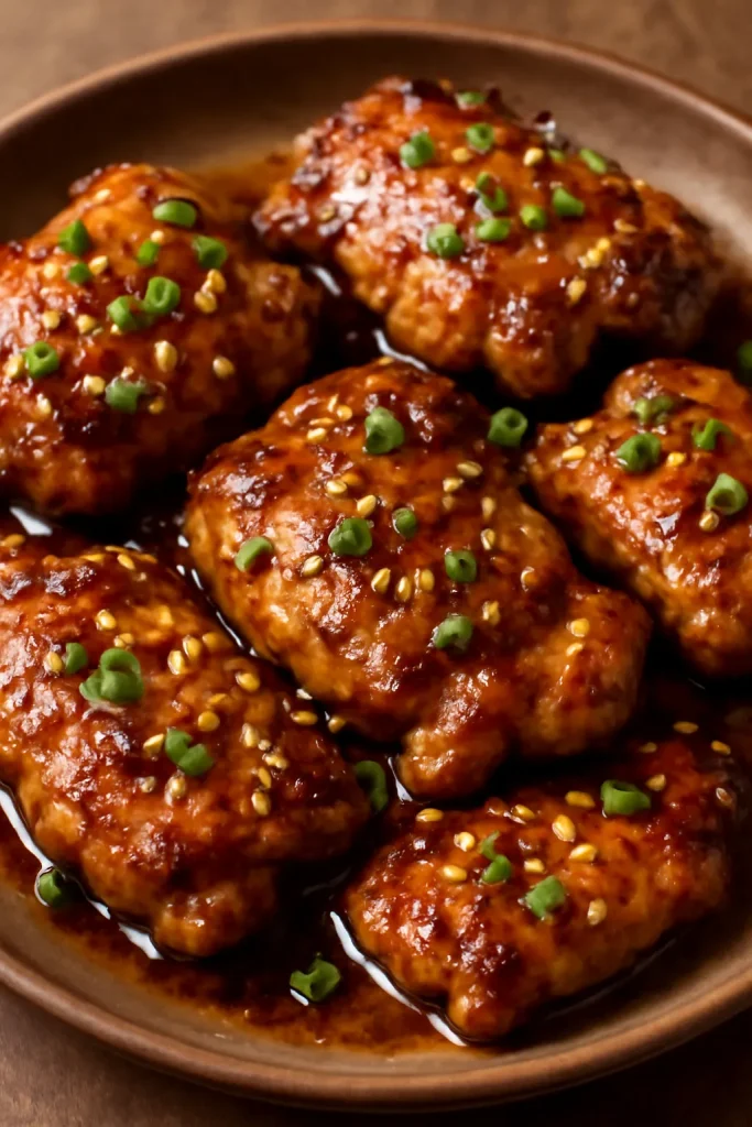 Honey Garlic Boneless Chicken Thighs