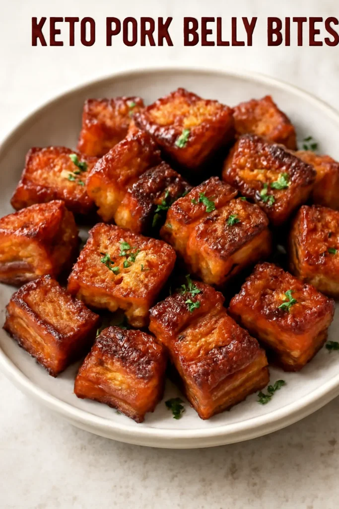Keto Pork Belly Bites